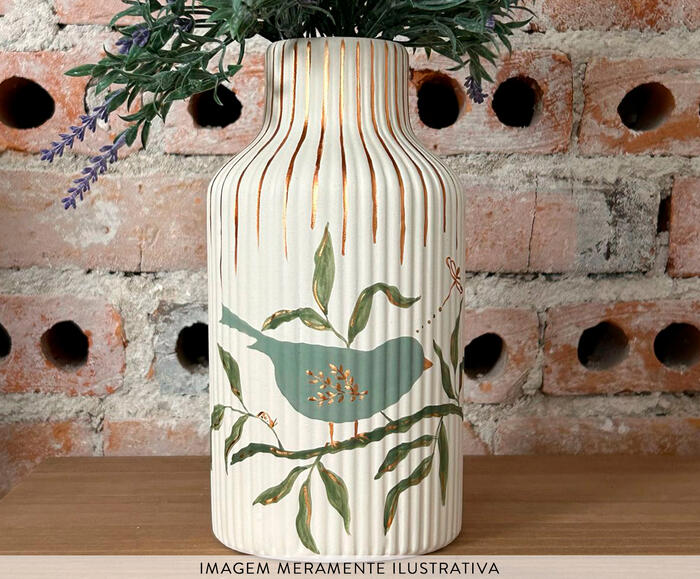 Vaso Stripes Green Bird - image 1