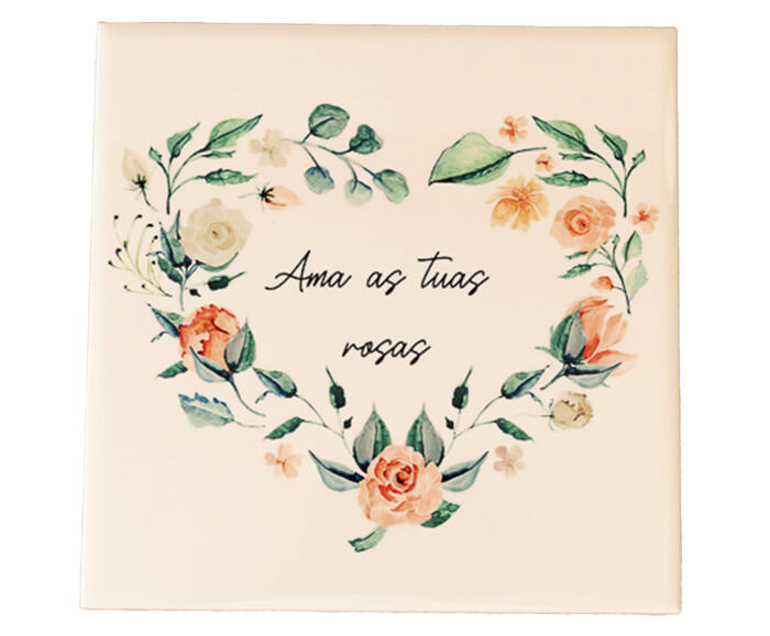 Azulejo Decorativo "Ama As Tuas Rosas" - image 0