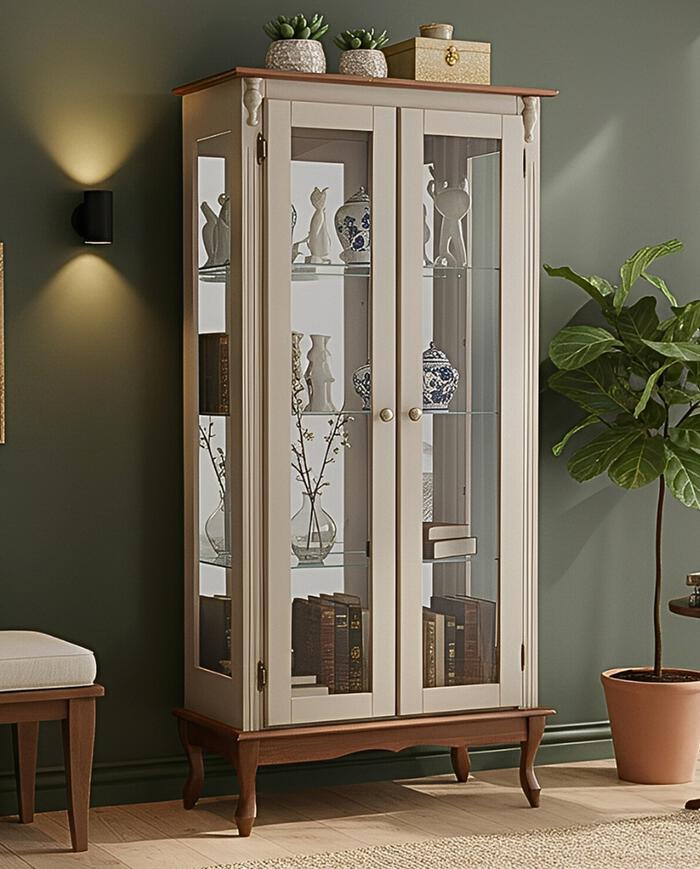 Vitrine Luiz Xv Am&ecirc;ndoa e Imbuia Glaser - image 1