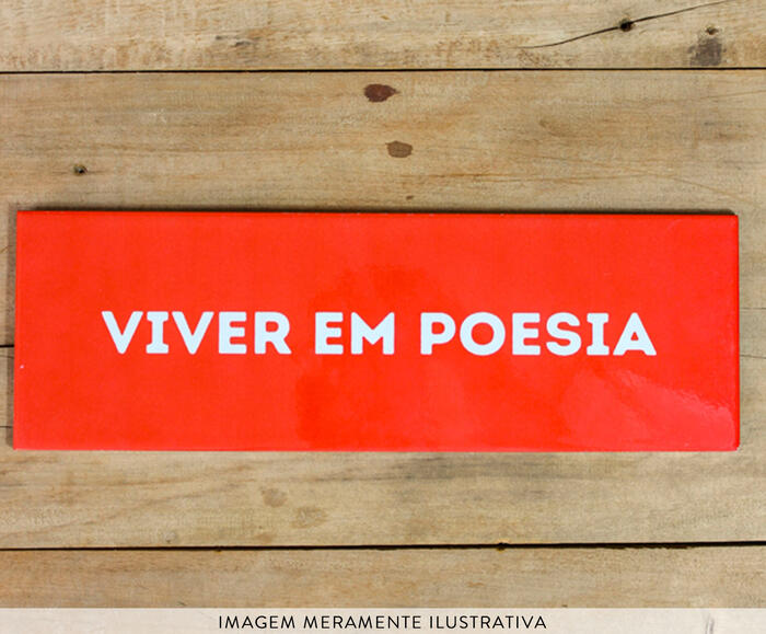 Azulejo Decorativo "Viver Em Poesia" - image 1