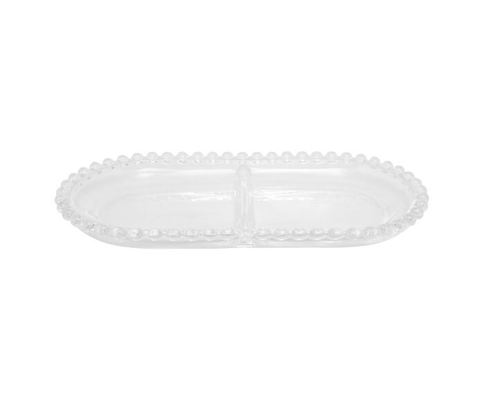 Petisqueira Oval com Divis&oacute;ria Pearl em Cristal image number 2