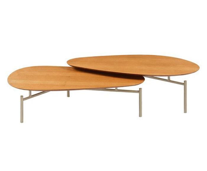 Mesa De Centro Doha Laminado Castanho - image 1