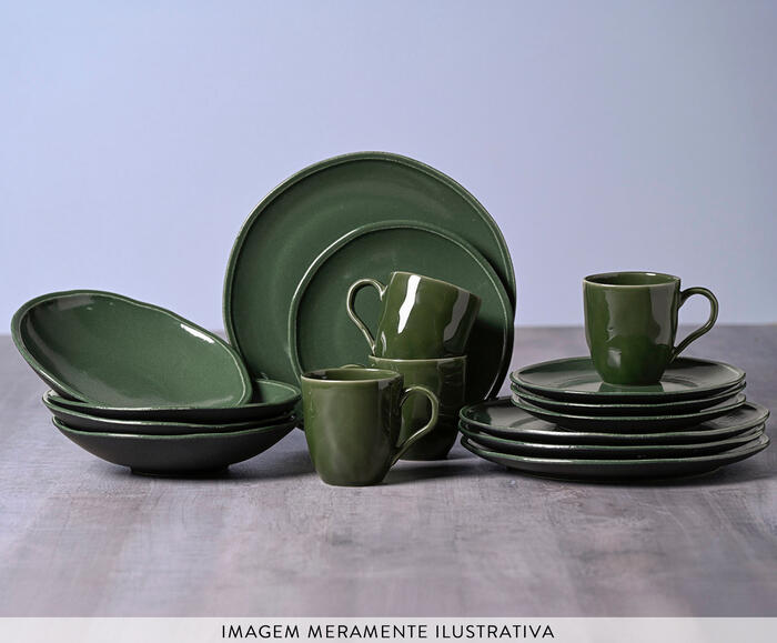Aparelho de Jantar Daily Calm Verde Musgo image number 1