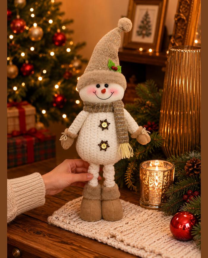 Boneco de Neve Gorro La&ccedil;o Champanhe image number 2