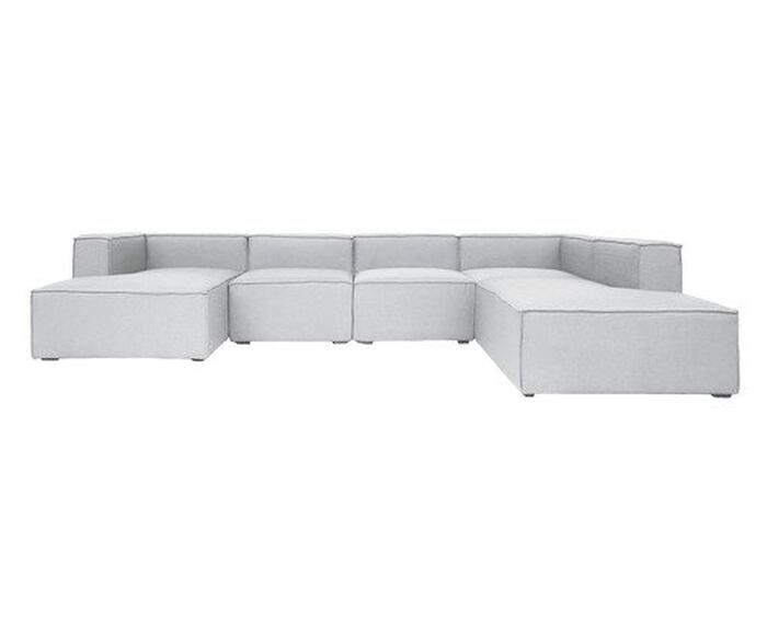 Sof&aacute; 5 M&oacute;dulos Chaise e Encosto Parcial Esquerdo Mensa image number 2