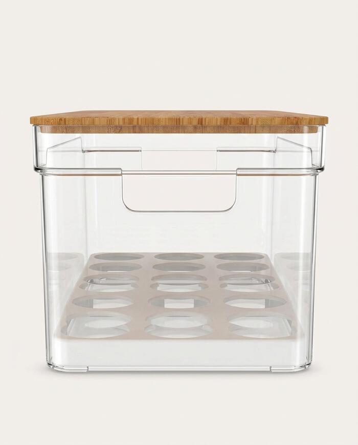 Organizador de Ovos Clear Fresh Tampa Ii Natural - image 0