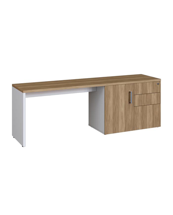 Conjunto Mesa Escrit&oacute;rio e Balc&atilde;o  - Branco image number 5