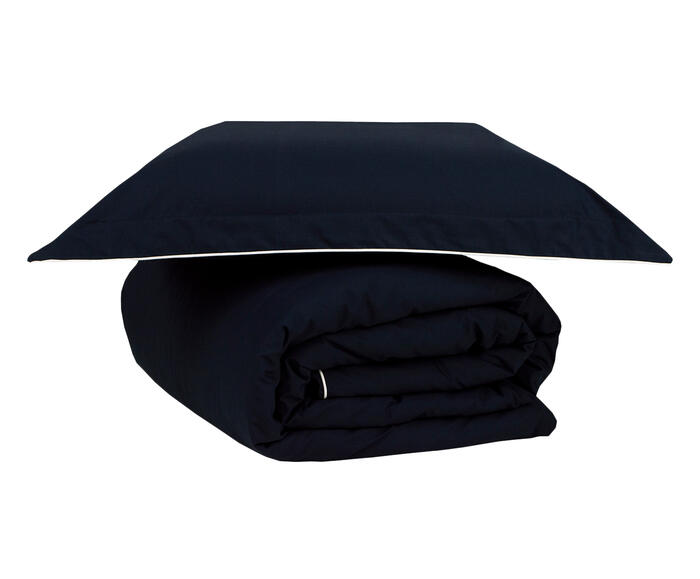 Jogo de Duvet com Fronha Eve Preto 200 Fios - Solteiro King Size - image 1