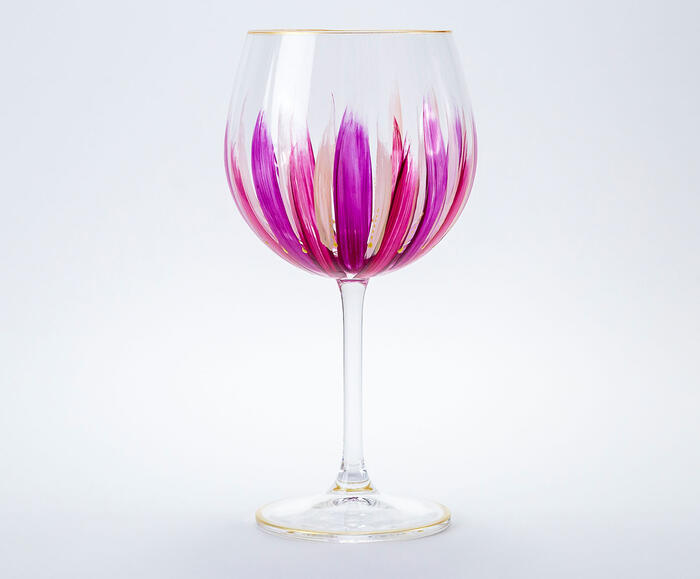 Ta&ccedil;a para Gin em Cristal Flamingo image number 2