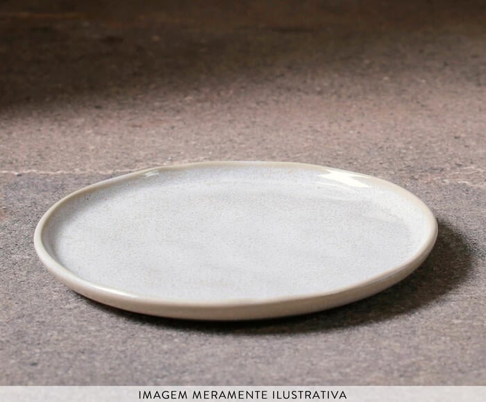 Conjunto com 6 Pratos de Sobremesa Bio Latte - image 1