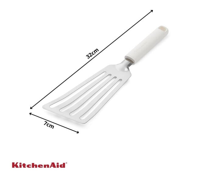 Esp&aacute;tula Perfurada em A&ccedil;o Inox Kitchenaid Branca - image 1