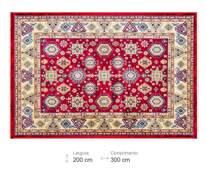 Tapete Turco Kasakh Claret Red image number 4