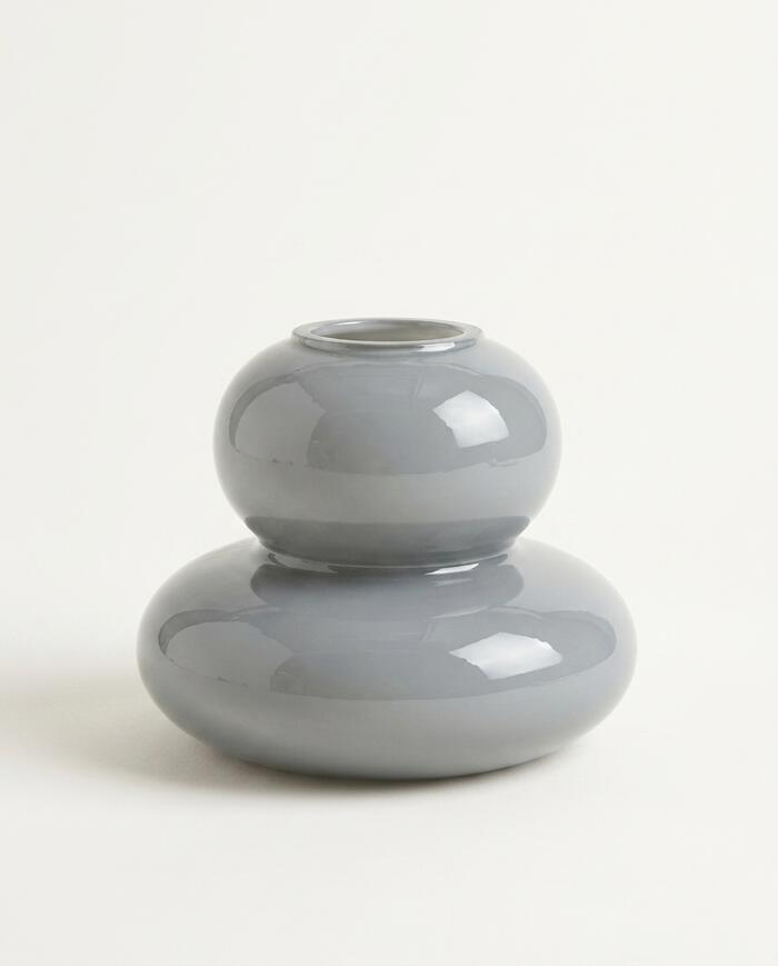 Vaso Decorativo Empiler Cinza image number 4