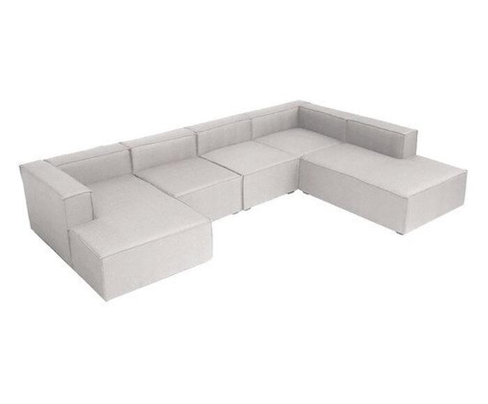 Sof&aacute; 5 M&oacute;dulos Chaise e Encosto Parcial Esquerdo Mensa image number 3