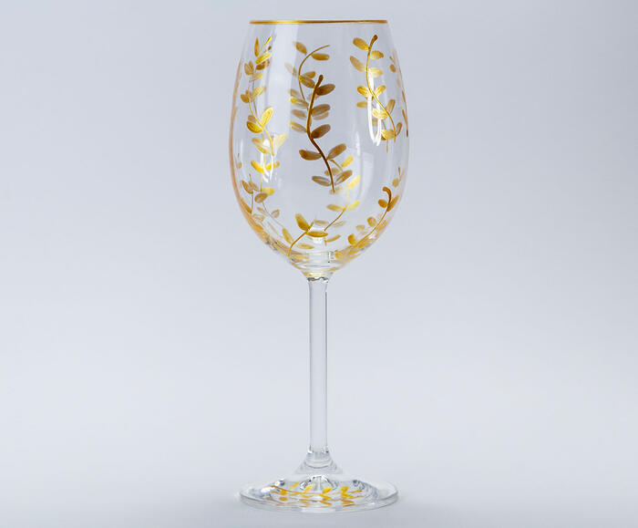 Ta&ccedil;a para Vinho Tinto em Cristal London Gold image number 2