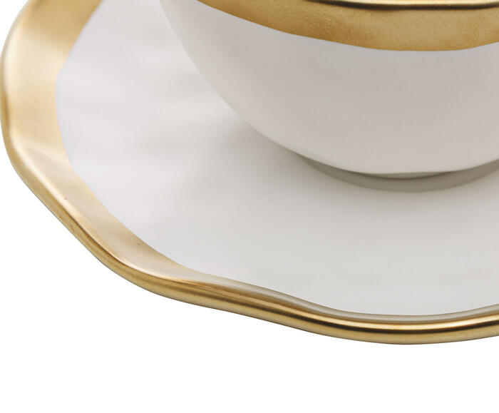 X&iacute;cara para Caf&eacute; Dubai Branco e Dourado image number 2