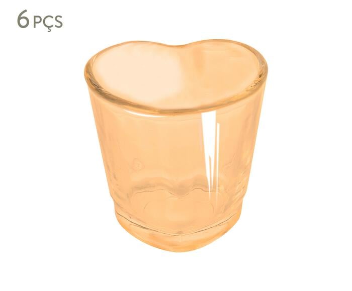 Jogo de Copos para Shot Cora&ccedil;&atilde;o Ambar - image 0