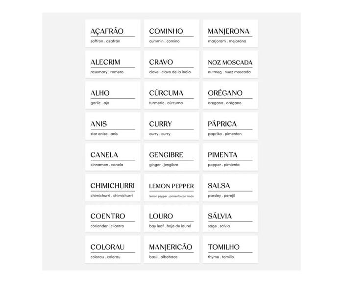 Etiquetas Adesivas para Mantimentos e Despensa - image 0