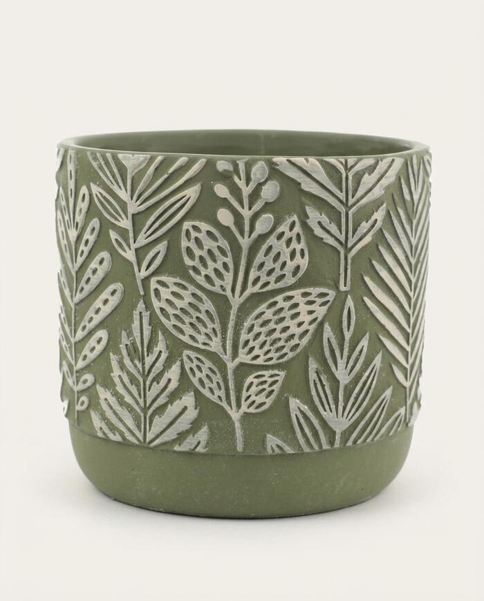 Cachepot Foliage Verde M&eacute;dio image number 6