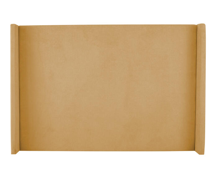 Cabeceira em Boucle Aveludado Classic Amarelo Ocre - image 1