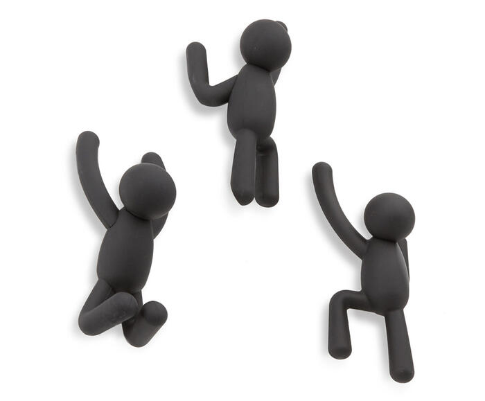 Jogo de Parede Cabideiro Buddy - Preto - image 1