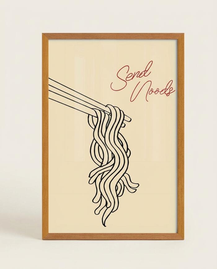 Quadro Send Nods com Moldura em Madeira - image 0