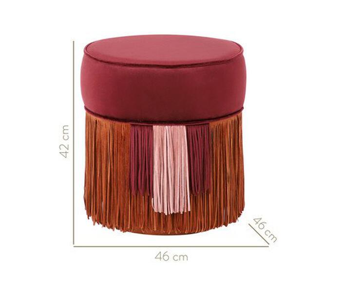 Puff Franja Composta - Vinho image number 8