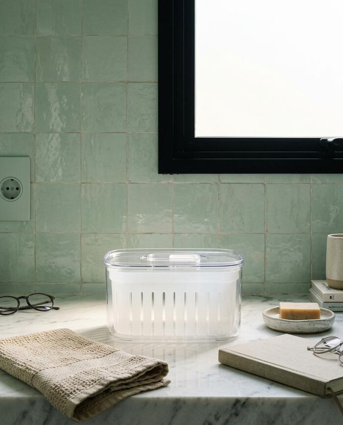 Organizador Clear Fresh com Cesto Natural image number 3