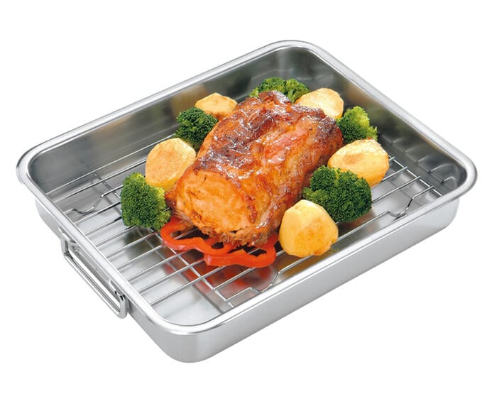 Assadeira em Inox com Grelha Service - image 1