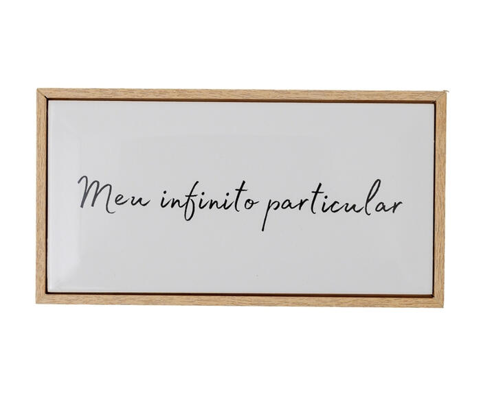 Azulejo Decorativo com Moldura "Infinito Particular" - image 0