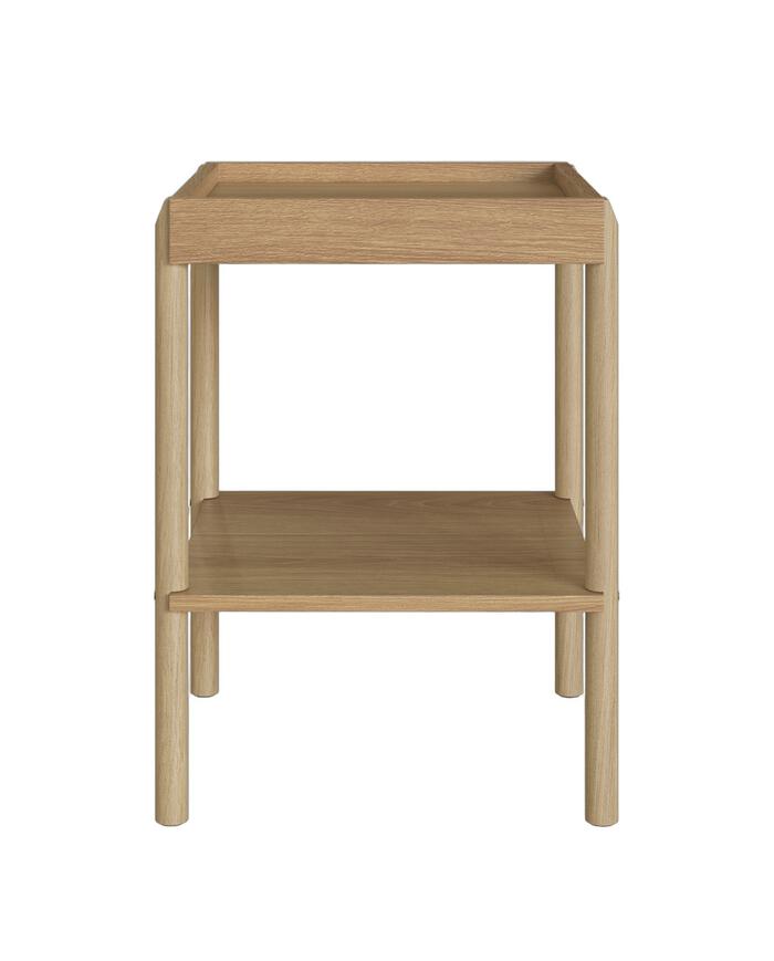 Mesa Lateral Quadrada com Prateleira Oslo Hanover - image 0