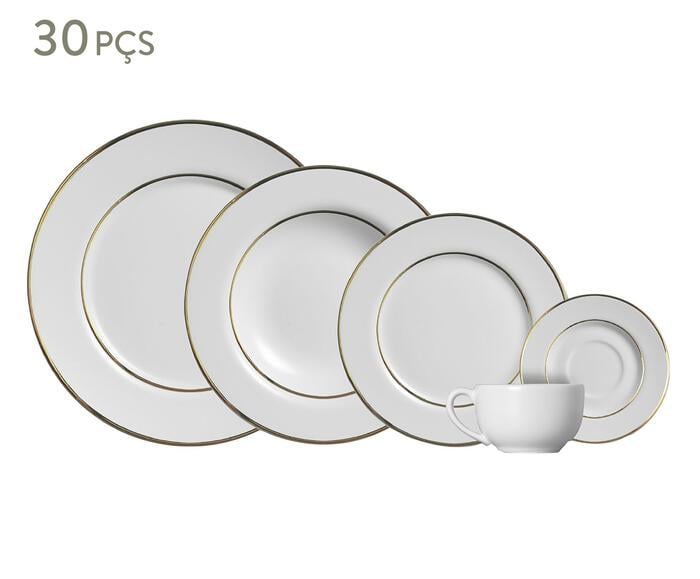 Jogo de Jantar P&eacute;rola Premium Branco - image 1
