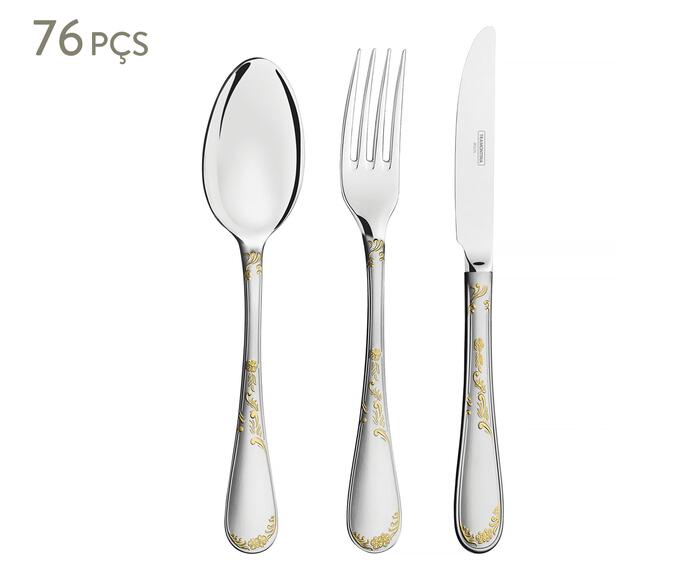 Faqueiro em Inox Laine Dourado - image 0