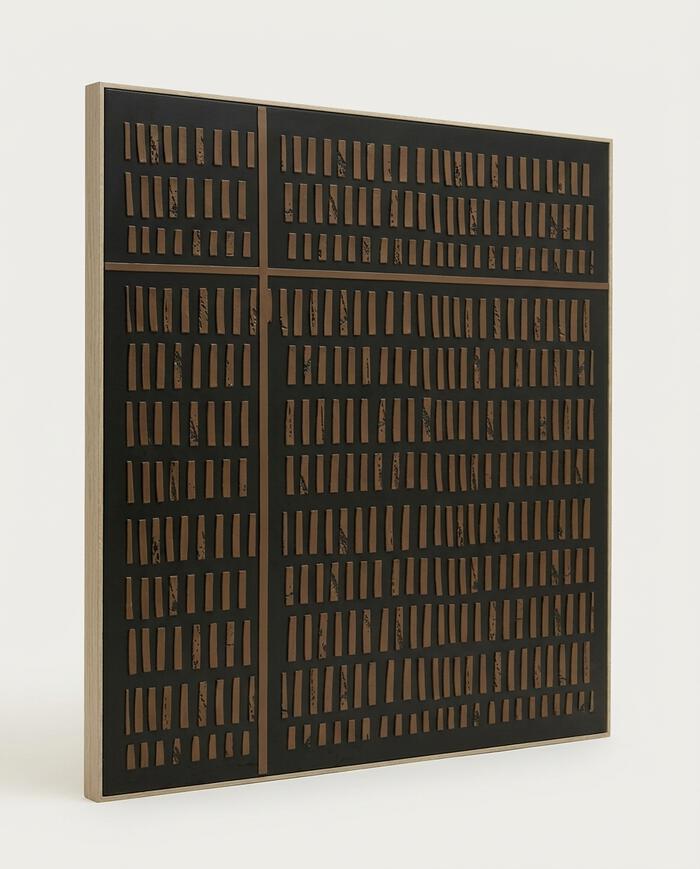 Quadro Decorativo Coda Preto e Marrom image number 2