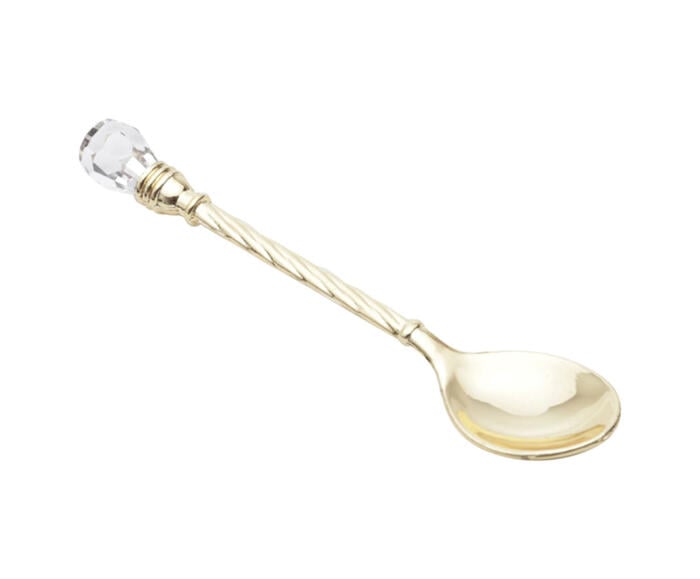 Jogo de Colheres para Caf&eacute; Crystal Dourado - image 1
