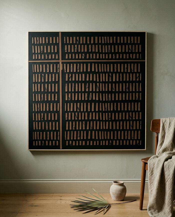 Quadro Decorativo Coda Preto e Marrom image number 4