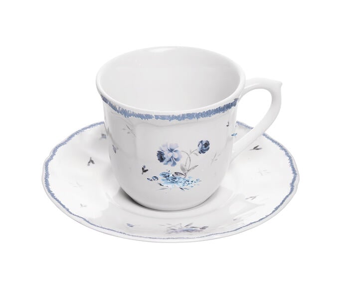 X&iacute;cara para Caf&eacute; com Pires Florescer Azul - image 1