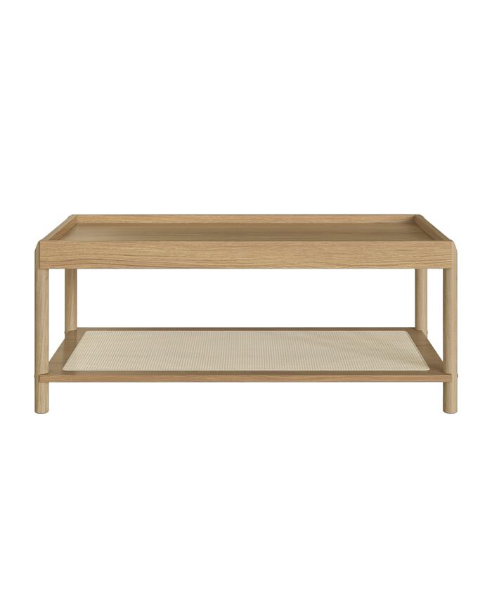 Mesa de Centro Retangular com Prateleira Tela Oslo Hanover - image 0