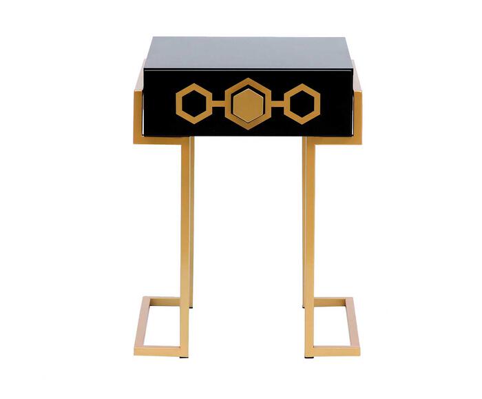 Mesa de Cabeceira Glam - Preto - image 1