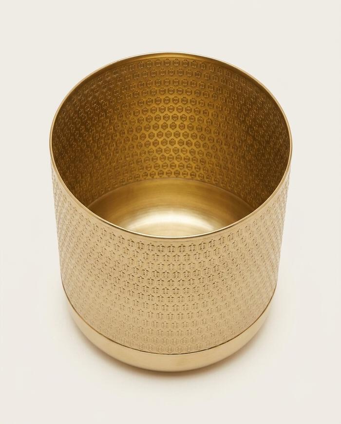 Cachepot Alto Lat&atilde;o Dourado image number 4