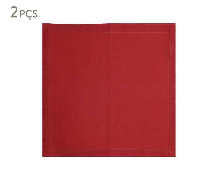 Jogo de Guardanapos Basic Vermelho - image 0