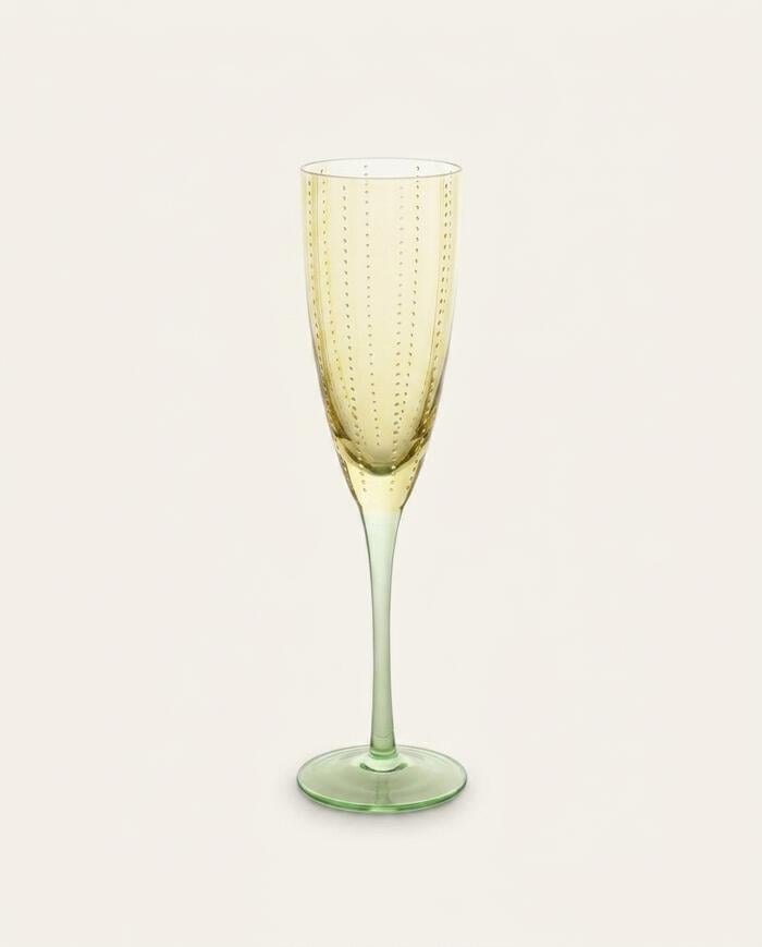 Ta&ccedil;a para Champanhe Firenze Amarelo e Verde image number 4