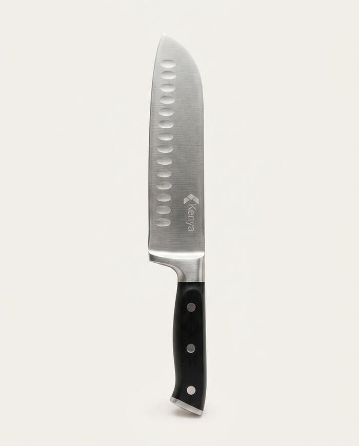 Faca Santoku em Inox Jessy - Preta image number 2