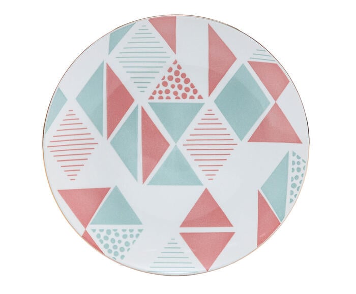Prato para Sobremesa em Porcelana Vic Branco - 2X21,5cm - image 0