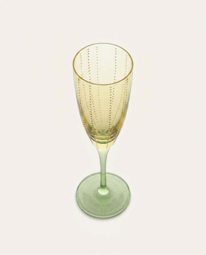 Ta&ccedil;a para Champanhe Firenze Amarelo e Verde image number 3