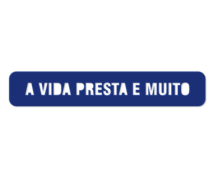 Placa para Parede "A Vida Presta" em Madeira - image 0
