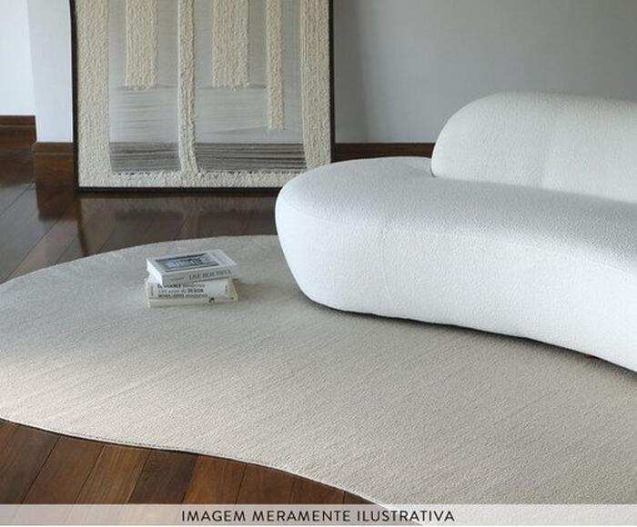 Tapete Org&acirc;nico Nuvola Drop Prateado - image 1