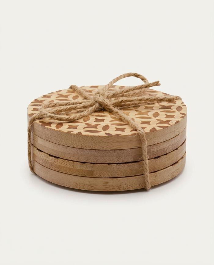 Jogo de Porta Copos em Bambu Zuelai - image 0
