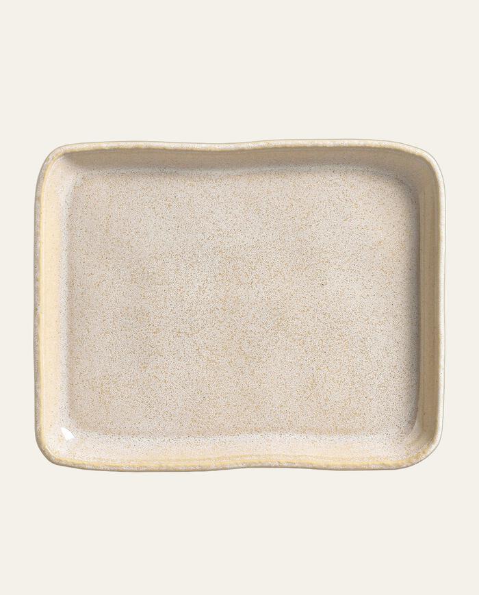 Travessa Retangular Org&acirc;nico Eco Stone Latte Ll Cru - image 0