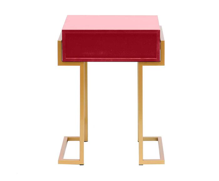 Mesa de Cabeceira Glam Firebrick - Vermelho image number 2